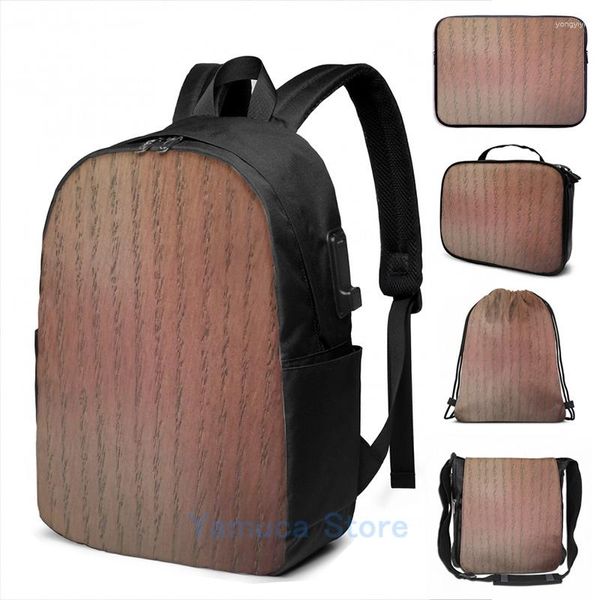 Sac à dos drôle imprimé graphique motif chêne riche USB Charge hommes sacs d'école femmes sac voyage ordinateur portable