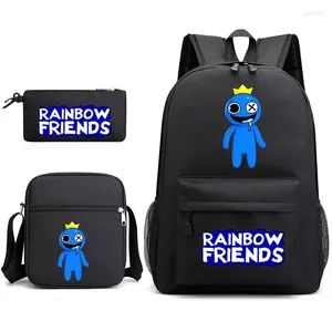 Rugzakspel Rainbow Friend Schooltas Schoudertas Etui Set voor kinderen Studenten