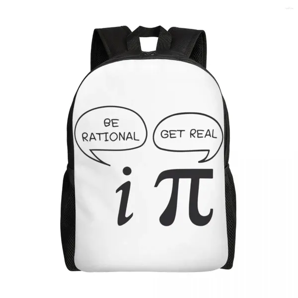Sac à dos geek blague mathématiques pour femmes hommes résistants à l'école résistante au collège de sciences mathématiques Sac-cadeau sac d'impression sacs de livres