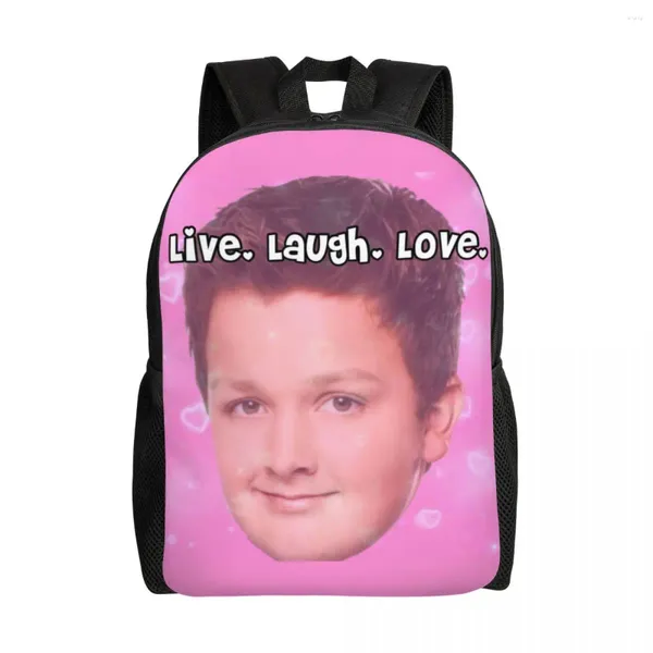 Mochila Gibby Live Laugh Love Travel Women Men School Computer Bolsa Fantasy College Student Pack Bolsas