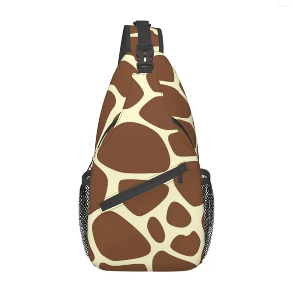 Sac à dos imprimé girafe, Mini sac de poitrine à bandoulière, petit sac à dos de randonnée, voyage, Sports de plein air, pour hommes et femmes