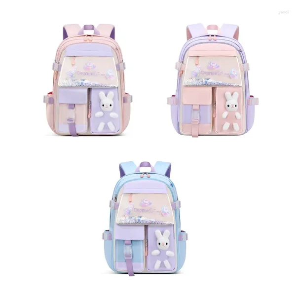 Mochila Niñas Para Niños Bookbag Lentejuelas Decoración Girly School Bag