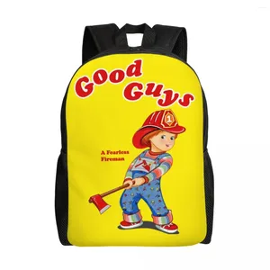 Rugzak Good Guys Fireman For Women Men Waterdichte school college kinderspel Chucky Bag Printing Bookbag