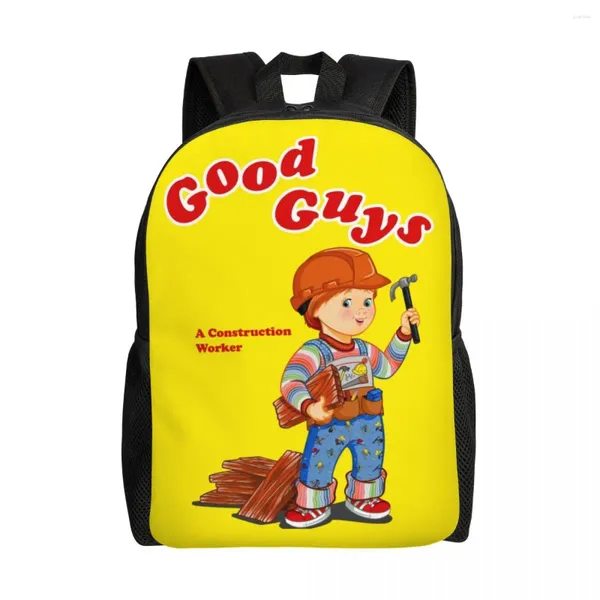 Sac à dos good gars soldat voyage des femmes mascules scolaires pour ordinateur portable livre de livre de jeu enfant chucky collège étudiant de jour sacs