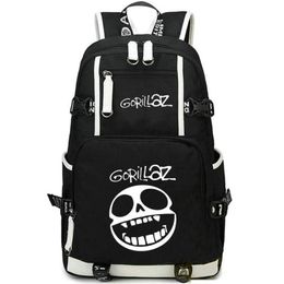 Sac à dos Gorillaz Demon Days, cartable de groupe de Rock, Design musical, cartable d'école, sac de jour pour ordinateur, 246y