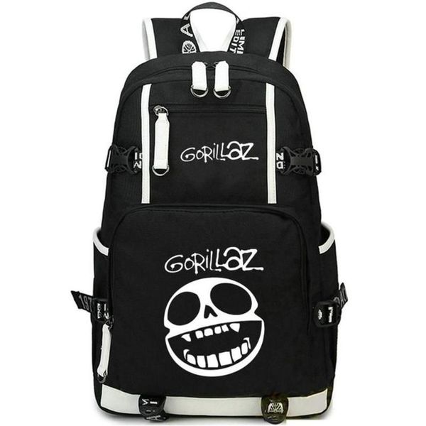 Mochila Gorillaz Demon Days Daypack Rock Band Schoolbag Diseño musical Mochila Satchel School Bag Computer Day Pack187q