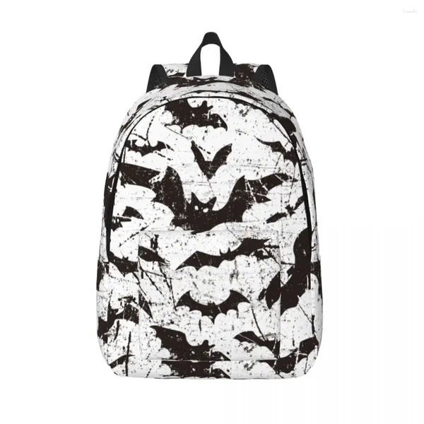 Mochila Halloween Murciélagos Para Niño Niña Niños Estudiante Escuela Librero Daypack Kindergarten Primaria Bolsa Regalo