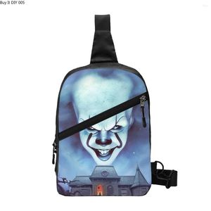 Rugzak Halloween horrorfilm personage Sling Crossbody borsttas Men Fashion Chucky Scream Schouder voor kamperen fietsen