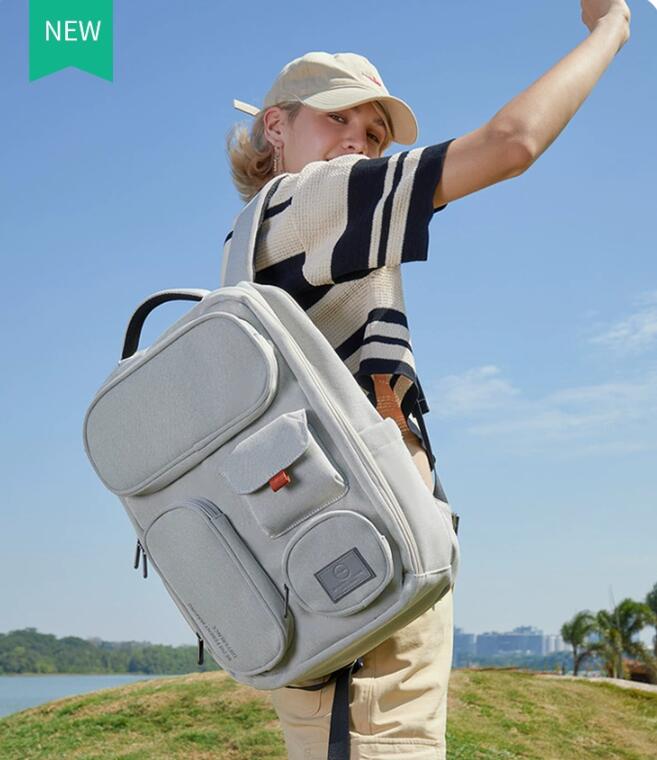 Ryggsäck handväska för kvinnlig man stor kapacitet 30-40 cm 25