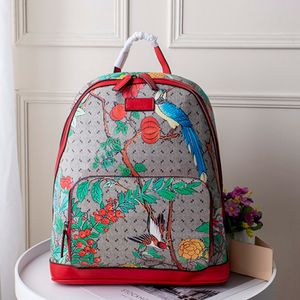 Mochila Bolso para computadora portátil Mochilas para mujer Bolso de mano Bolsillo para teléfono móvil Bolsos de cuero de vaca Impresiones de letras clásicas Bolsos de viaje con cremallera de moda