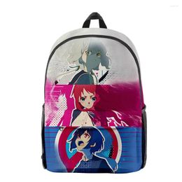 Sac à dos harajuku zombie land saga 3d sacs d'étudiants imprimés sacs de carnet jeune sac à dos oxford étanche garçons / filles voyage