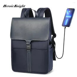 Mochila heroic knight moda laptop hombres impermeables viajes vintage bolso casual para la universidad adolescentes mujeres negras