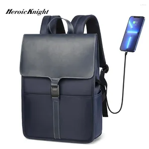 Sac à dos héroïque knight mode ordinateur portable hommes imperméables voyage vintage sac décontracté pour adolescents collégiaux