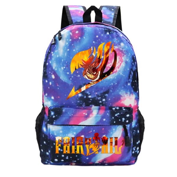 Mochila Venta caliente Mochila escolar Fairy Tail Mochila de dibujos animados para niños Mochilas escolares para estudiantes Bolsa para computadora portátil para niños y niñas Mochila para adolescentes Mochila diaria