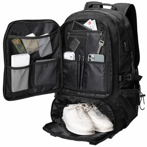 Backpack Sac à dos de voyage chaud hommes étanche Anti-vol sac multifonctionnel grande capacité extensible USB 17.3 sac à dos pour ordinateur portable Mochila