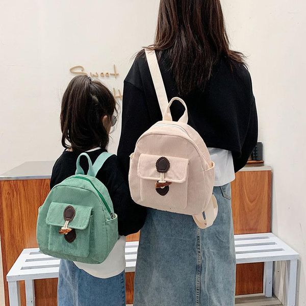 Mochila Hylhexyr de pana a la moda, Mini cartera para mujer y niña, bolso de hombro, mochila con correa ajustable para niño