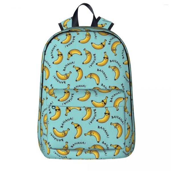 Sac à dos Je suis un modèle de banane cool Sacs à dos Garçons Filles Bookbag Enfants Sacs d'école Dessin animé Ordinateur portable Sac à dos Sac à bandoulière Grande capacité