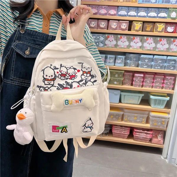 Mochila de dibujos animados japoneses de dibujos animados chicas muñecas de niña linda mora estilo para niños livianos bolsos