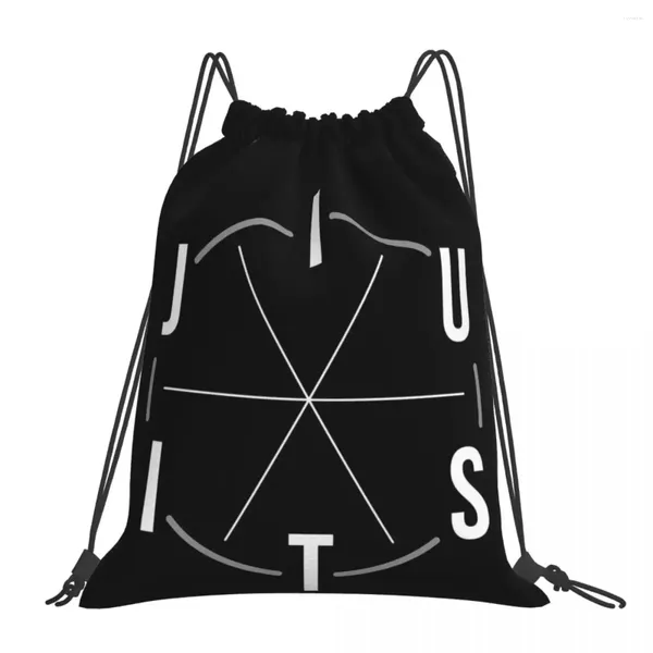 Mochila jiu jitsu bjj circle luz blanca mochila bolsas portátiles de sorteo de bolsillo de bolsillo de bolsillo de bolsillo de libros para hombre mujer mujer