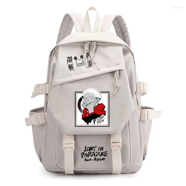 Sac à dos Jujutsu Kaisen Teenarges Cartable Bookbag Sacs pour ordinateur portable Itadori Yuji Cosplay Hommes Femmes Mode Voyage en plein air Mochila