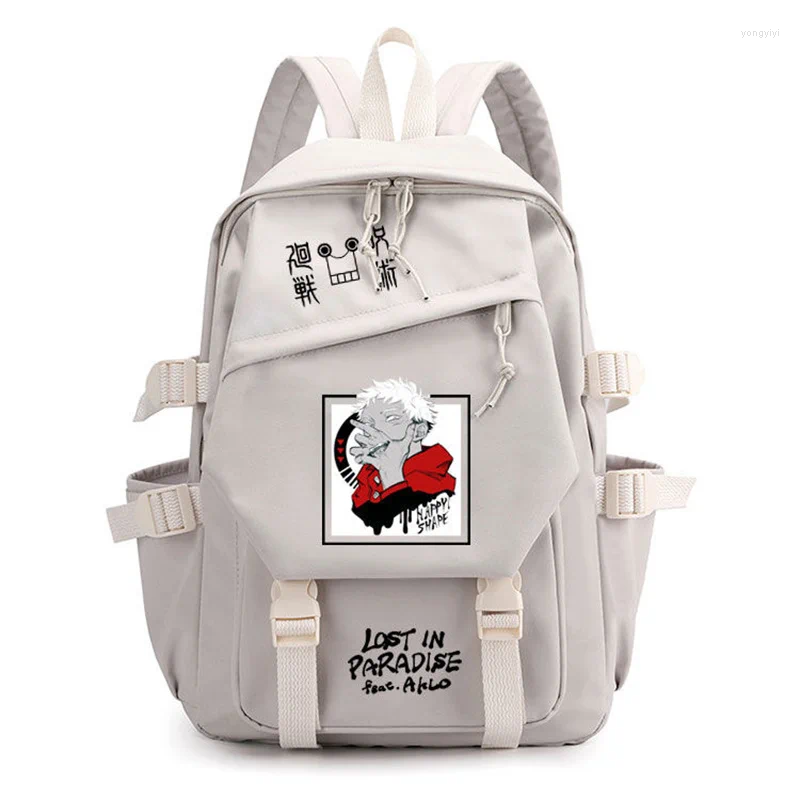 Mochila Jujutsu Kaisen Teenarges Schoolbag Bookbag Laptop Bags Itadori Yuji Cosplay Homens Mulheres Moda Viagem Ao Ar Livre Mochila