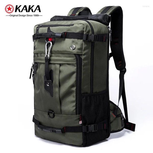 Sac à dos kaka 50l imperméable voyages hommes femmes multifonction 17,3 ordinateur portable sac à dos masculin à bagages extérieurs sac mochilas qualité