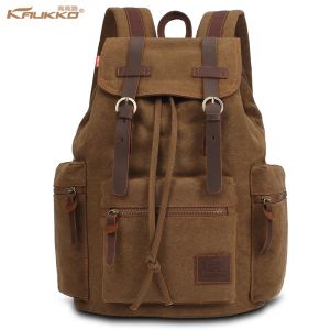 Sac à dos KAUKKO sac à dos en toile sac à bandoulière fermeture éclair anti-rayures sac de voyage de Sport sac à dos pour ordinateur portable cartable sac à dos