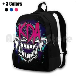 Sac à dos kda akali |Randonnée en plein air Équitation d'escalade Sac de sport K D une lelége de légendes kpop ahri evelynn kaisa