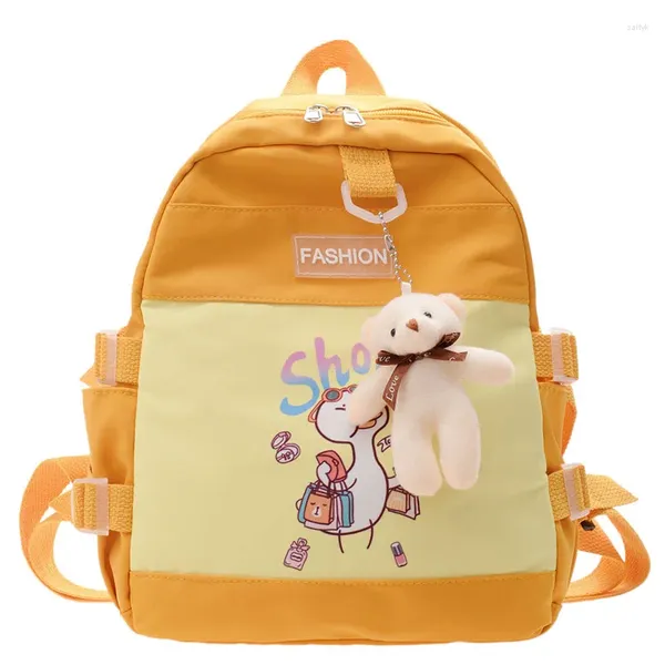 Mochila de niños de kindergarten en la escuela primaria saco de peso ligero de los niños y niñas linda pequeña bolsa de impresión de dibujos animados