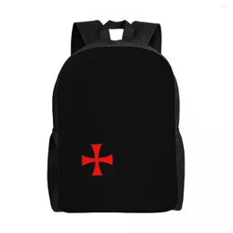 Rugzak Knights Tempelzegel Symbool Laptop Men Women Casual Bookbag voor schoolstudent Cross Bags