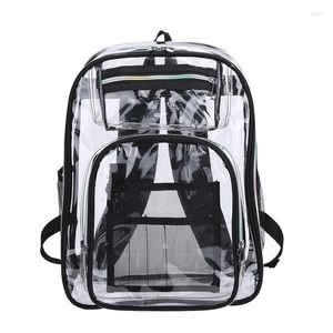 Sac à dos école transparente coréenne sacs à dos étanches de gelée de grande capacité étanche à grande capacité pour les adolescentes masculines sacs d'école légers
