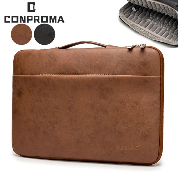 Mochila Bolsa para computadora portátil Ipad Apple Tablet Bolsa Bolso Cuero de PU Huawei Matebook Funda Lenovo Air Pro Macbookpro 12 13 14 15.6 pulgadas Funda