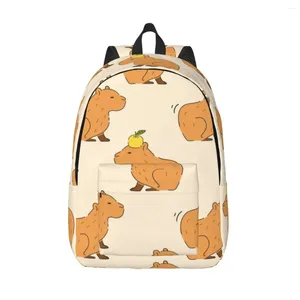 Sac à dos pour ordinateur portable, sac d'école Capybaras Unique et mignon, Durable pour étudiant, garçon et fille, voyage