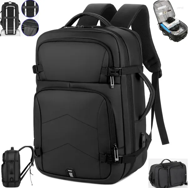 Sac à dos grand ordinateur portable de 15,6 pouces hommes d'affaires BAGDEBACK BAGPACK USB CHARGE DE VOYAGE CAME CAMER