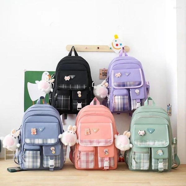 Sac à dos grande capacité 4pcs / set Clidren Student School sac