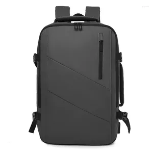 Sac à dos à grande capacité Voyage d'affaires 15,6 hommes sacs à dos USB chargeur ordinateur portable Bagpack étanche pack de dos xa384q
