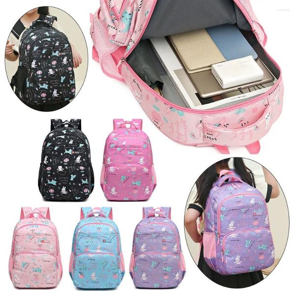 Mochila Mochilas escolares para niños de gran capacidad Dulce ortopédico Oxford Libro Versátil Moda Unisex