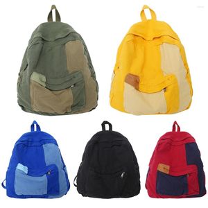 Rugzak grote capaciteit laptop rugzakken botsen kleuren mannen en vrouwen canvas bagpack multi-compartiment voor kamperen/trekking schooltas