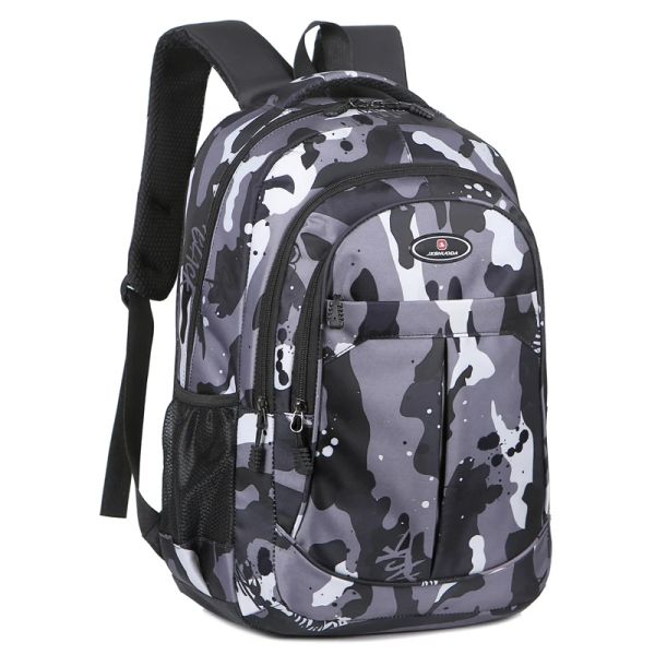 Sac à Dos Grande capacité Sac à Dos pour Hommes Sac pour Hommes Sac à Dos de Voyage en Tissu en Nylon léger Sac d'école Mode décontracté Sac à Dos pour Ordinateur Portable pour Hommes