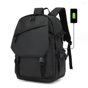 Sac à dos grande capacité hommes sacs de voyage étanche USB charge ordinateurs portables d'entreprise sacs à dos 15.6 pouces étudiant sac d'école sac à dos