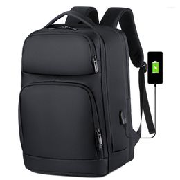 Mochila de gran capacidad de expansión multifuncional, recargable, impermeable, para viajes de negocios, mochila escolar para ordenador