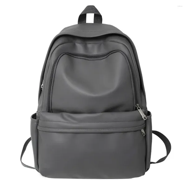 Sac à dos grande capacité en cuir PU femmes hommes Cool voyage sac à dos haute qualité école pour filles livre Couple