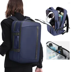 Sac à dos grand voyage de 15,6 pouces ordinateur portable USB Airplan Business Bag en nylon Étudiants à bagages d'études Pack de bagages mochilas