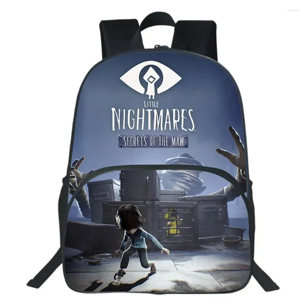 Sac à dos Little Nightmares pour garçons et adolescents, cartable d'école, cartable de voyage, décontracté, Mochilas pour enfants, 16 pouces. Prise en charge personnalisée