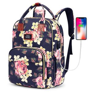Sac à dos Lokass 15.6-inch Laptop Bag Ladies Floral Trekking Nylon Travel