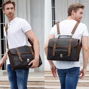 Sac à dos Luufan multifonction hommes 4 utilisation en cuir véritable mallette pour ordinateur portable mâle grande capacité sac à dos voyage sac à bandoulière