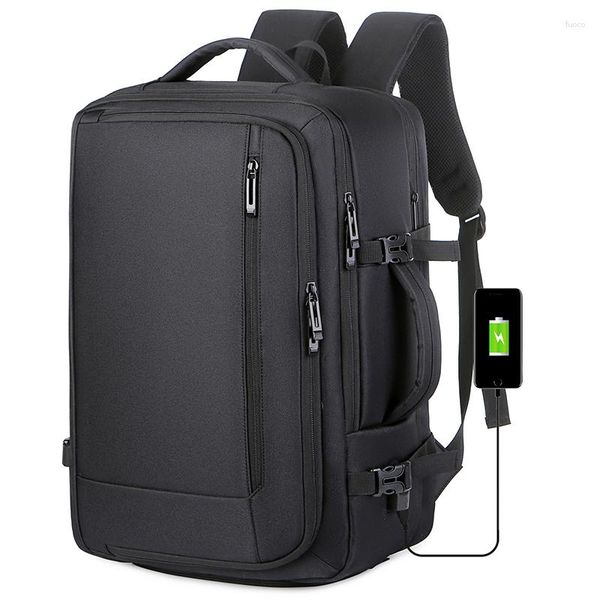 Mochila de lujo para ordenador portátil de negocios para hombre, BOLSA DE VIAJE para hombre, mochilas impermeables de alta calidad 2023 de 17 pulgadas