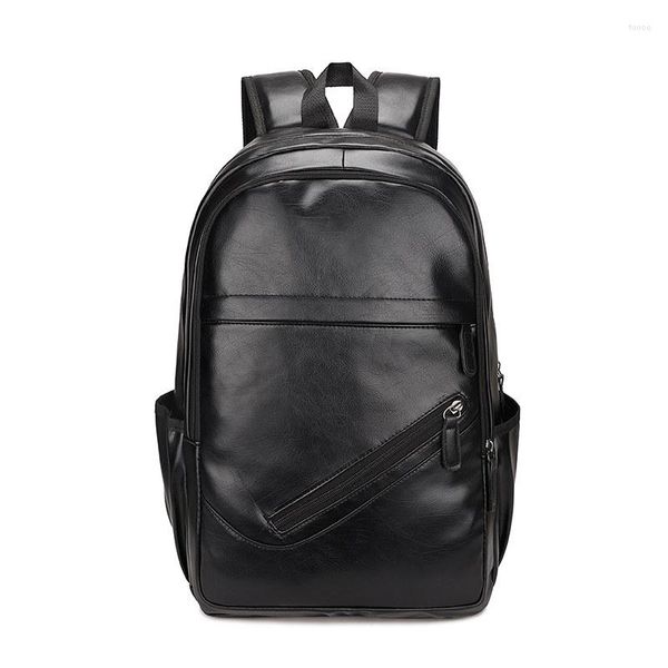 Mochila Mochilas de lujo para hombres Pu Cuero Hombre de negocios Bolsa Diseñador Portátil Gran capacidad Mochila para computadora Maletín