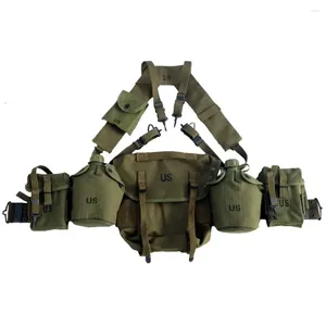 Sac à dos M1956 équipement longue pochette sac tactique armée américaine guerre de Corée équipement de Sport Mini bouilloire ceinture