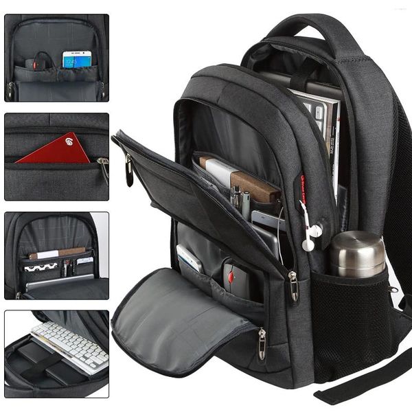Mochila hombre hombres bolso de viaje lente al aire libre ergonomía ergonómica laptop gran capacidad de montañismo bolsillo impermeable